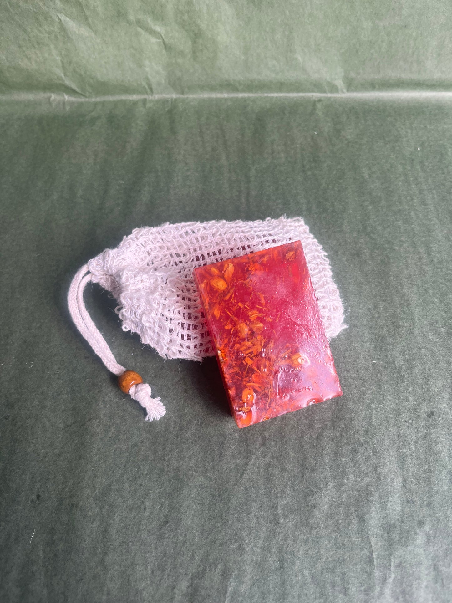 Soaps and Exfoliating bag