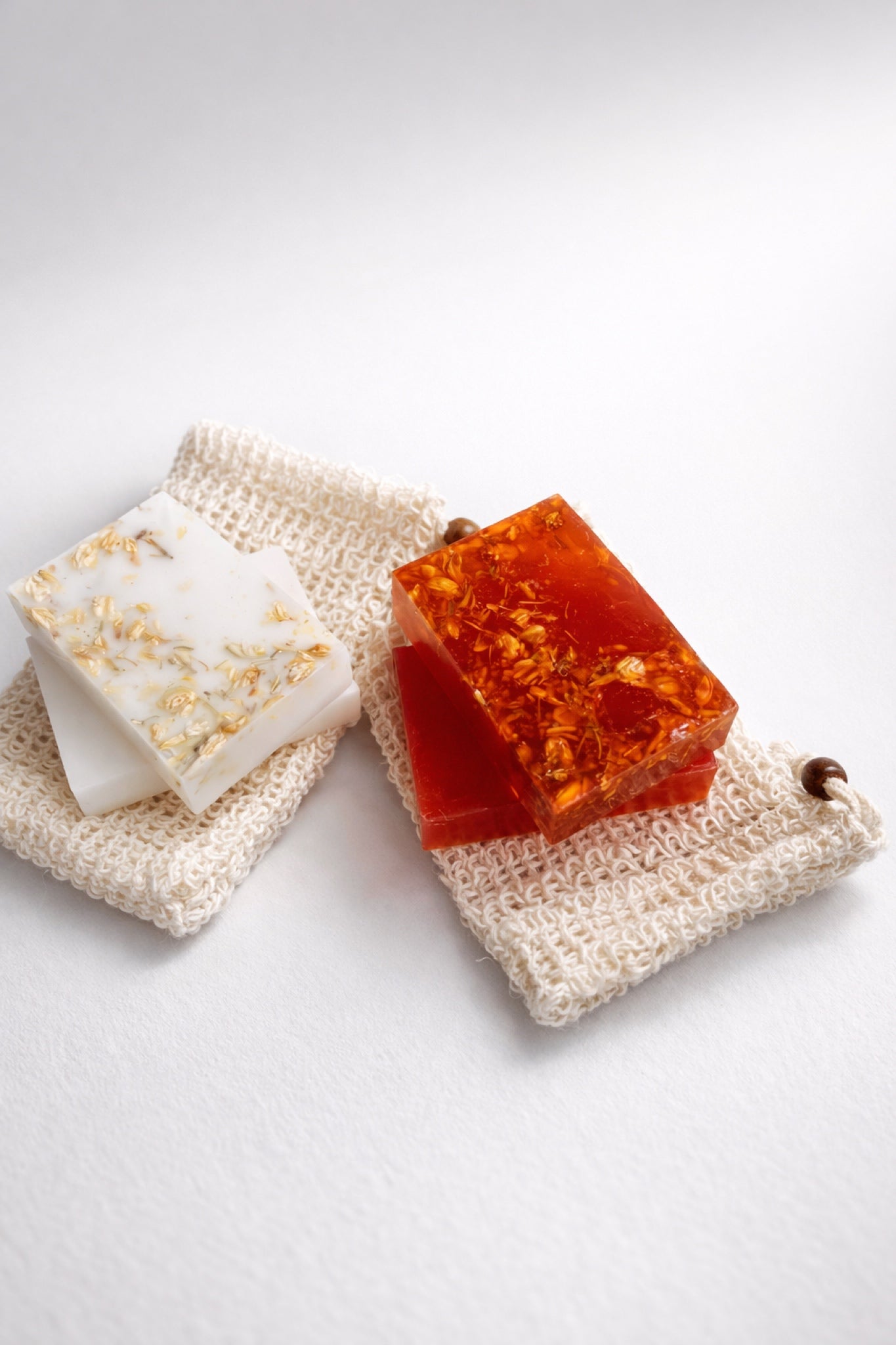 Soaps and Exfoliating bag