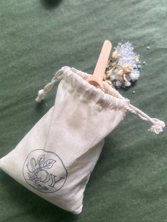 Jasmine Bath Salts and Spoon